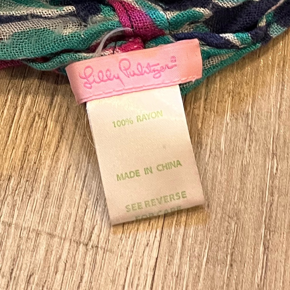 Lilly Pulitzer Vibrant Patterned Infinity Scarf -… - image 4